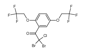 2,5-bis(2,2,2-trifluoroethoxy)-α,α-dibromo-α-chloroacetophenone Structure