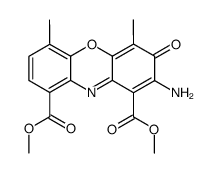 dimethyl 2-amino-4,6-dimethyl-3-oxophenoxazine-1,9-dicarboxylate Structure