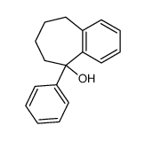 5-phenyl-6,7,8,9-tetrahydro-5H-benzocyclohepten-5-ol结构式