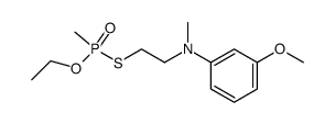 Methyl-phosphonothioic acid O-ethyl ester S-{2-[(3-methoxy-phenyl)-methyl-amino]-ethyl} ester Structure