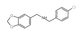 N-(1,3-benzodioxol-5-ylmethyl)-1-(4-chlorophenyl)methanamine structure