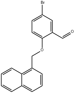 5-bromo-2-(naphthalen-1-ylmethoxy)benzaldehyde structure