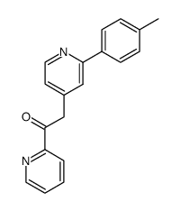 2-[2-(4-methylphenyl)pyridin-4-yl]-1-(pyridin-2-yl)ethanone结构式