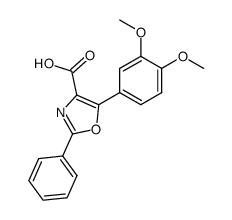 5-(3,4-dimethoxyphenyl)-2-phenyloxazole-4-carboxylic acid Structure