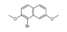 1-bromo-2,7-dimethoxynaphthalene Structure