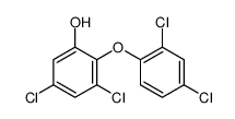 3,5-dichloro-2-(2,4-dichlorophenoxy)phenol Structure