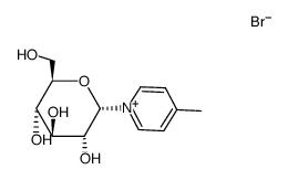 α-D-glucopyranosyl 4-methylpyridinium bromide Structure