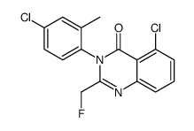 5-chloro-3-(4-chloro-2-methylphenyl)-2-(fluoromethyl)quinazolin-4-one Structure