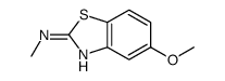 2-Benzothiazolamine,5-methoxy-N-methyl-(9CI)结构式