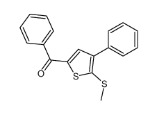 (5-methylsulfanyl-4-phenylthiophen-2-yl)-phenylmethanone结构式