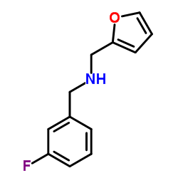(3-FLUORO-BENZYL)-FURAN-2-YLMETHYL-AMINE Structure