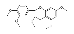 (2R,3S)-2-(3,4-dimethoxyphenyl)-3,5,7-trimethoxy-3,4-dihydro-2H-chromene Structure