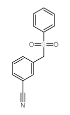 3-(benzenesulfonylmethyl)benzonitrile结构式