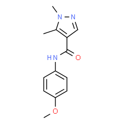 1H-Pyrazole-4-carboxamide,N-(4-methoxyphenyl)-1,5-dimethyl-(9CI) structure