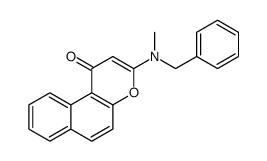 3-[benzyl(methyl)amino]benzo[f]chromen-1-one Structure