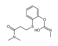 [2-[3-(dimethylamino)-3-oxopropyl]sulfanylphenyl] N-methylcarbamate Structure