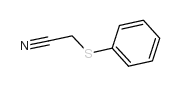 (苯硫基)乙腈结构式
