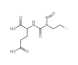 Glutaric acid, 2-(3-(2-chloroethyl)-3-nitrosoureido)-结构式