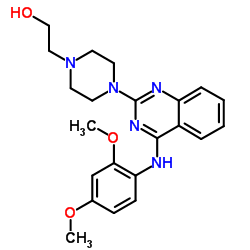 2-(4-(4-(2,4-dimethoxyphenylamino)quinazolin-2-yl)piperazin-1-yl)ethanol Structure