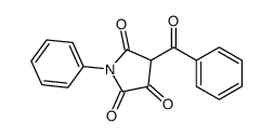 4-benzoyl-1-phenylpyrrolidine-2,3,5-trione Structure