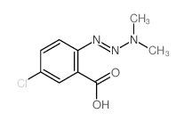 Benzoic acid, 5-chloro-2-(3,3-dimethyl-1-triazenyl)-结构式