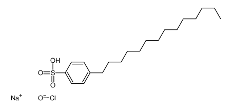 sodium,4-tetradecylbenzenesulfonic acid,hypochlorite结构式