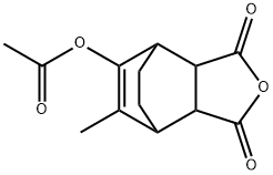 5-Acetyloxy-3a,4,7,7a-tetrahydro-6-methyl-4,7-ethanoisobenzofuran-1,3-dione结构式