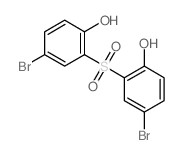4-bromo-2-(5-bromo-2-hydroxy-phenyl)sulfonyl-phenol Structure