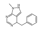 4-benzyl-1-methyl-2,4-dihydropyrazolo[3,4-d]pyrimidine结构式
