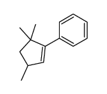 (3,5,5-trimethylcyclopenten-1-yl)benzene Structure