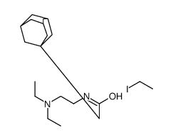 N-(2-(DIETHYLAMINO)ETHYL)-1-ADAMANTANEACETAMIDE ETHYL IODIDE Structure