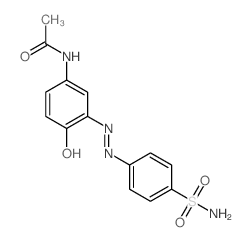 (NE)-N-[4-oxo-3-[2-(4-sulfamoylphenyl)hydrazinyl]-1-cyclohexa-2,5-dienylidene]acetamide结构式