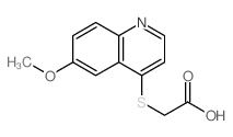 2-(6-methoxyquinolin-4-yl)sulfanylacetic acid structure