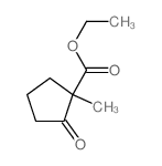 Ethyl 1-methyl-2-oxocyclopentanecarboxylate Structure