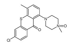 6-chloro-4-methyl-1-(4-methyl-4-oxidopiperazin-4-ium-1-yl)thioxanthen-9-one结构式