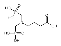 4-[bis(phosphonomethyl)amino]butanoic acid结构式