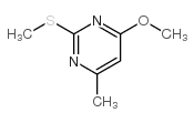 6-甲基-4-甲氧基-2-甲硫基嘧啶结构式