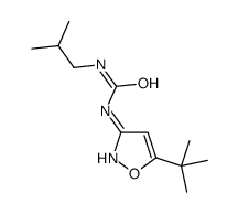 1-(5-tert-butyl-1,2-oxazol-3-yl)-3-(2-methylpropyl)urea结构式