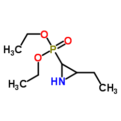 Phosphonic acid, (3-ethyl-2-aziridinyl)-, diethyl ester (9CI) Structure