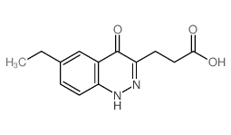 3-(6-ethyl-4-oxo-1H-cinnolin-3-yl)propanoic acid Structure