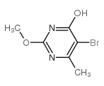 5-溴-4-羟基-2-甲氧基-6-甲基嘧啶结构式