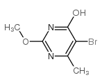 5-Bromo-4-hydroxy-2-methoxy-6-methylpyrimidine structure