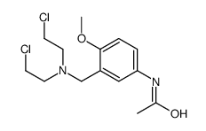 3'-[[Bis(2-chloroethyl)amino]methyl]-4'-methoxyacetanilide Structure