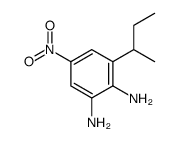 1,2-Benzenediamine,3-(1-methylpropyl)-5-nitro- Structure