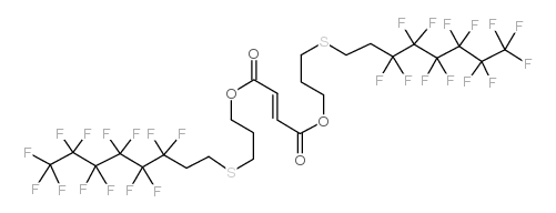 bis[3-(3,3,4,4,5,5,6,6,7,7,8,8,8-tridecafluorooctylsulfanyl)propyl] but-2-enedioate结构式