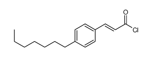 3-(4-heptylphenyl)prop-2-enoyl chloride结构式