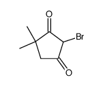 2-Bromo-4,4-dimethyl-1,3-cyclopentanedione结构式