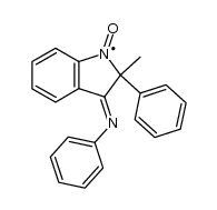 1,2-dihydro-2-methyl-2-phenyl-3-phenylimino-3H-indole-1-oxyl Structure