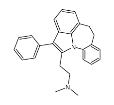 N,N-dimethyl-2-(2-phenyl-6,7-dihydrobenzo[6,7]azepino[3,2,1-hi]indol-1-yl)ethan-1-amine结构式