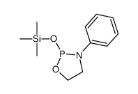 trimethyl-[(3-phenyl-1,3,2-oxazaphospholidin-2-yl)oxy]silane结构式